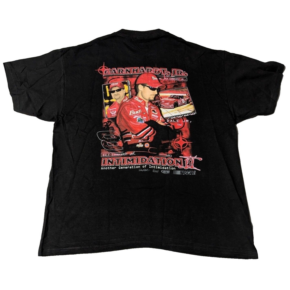 VTG 2001 DALE EARNHARDT JR  INTIMIDATION 2 x NASCAR‎ CHASE Men Large T-Shirt EUC